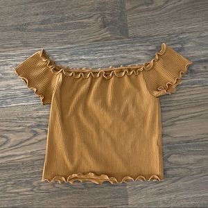 Aeropostal off the shoulder crop top